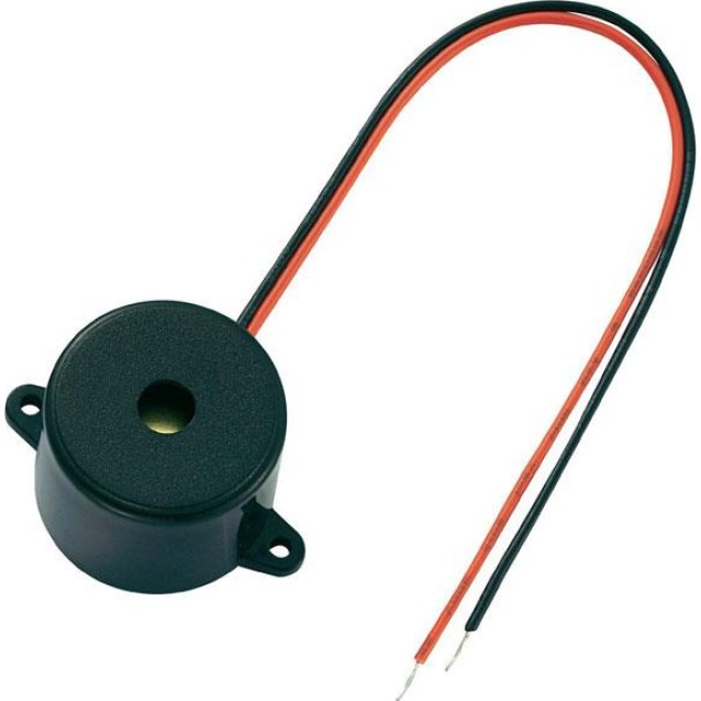 BUZZER ΚΑΛΩΔΙΟΥ 12VDC 88dB KPI-G2313L KEP