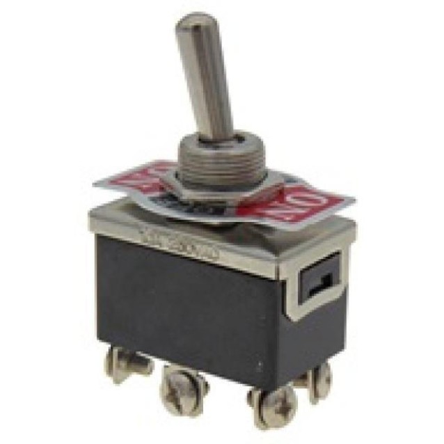 ΔΙΑΚΟΠΤΗΣ TOGGLE ON-OFF-ON ΔΙΠΟΛΙΚΟΣ 6P 10A/250V KN3C-203A-A3 LZ