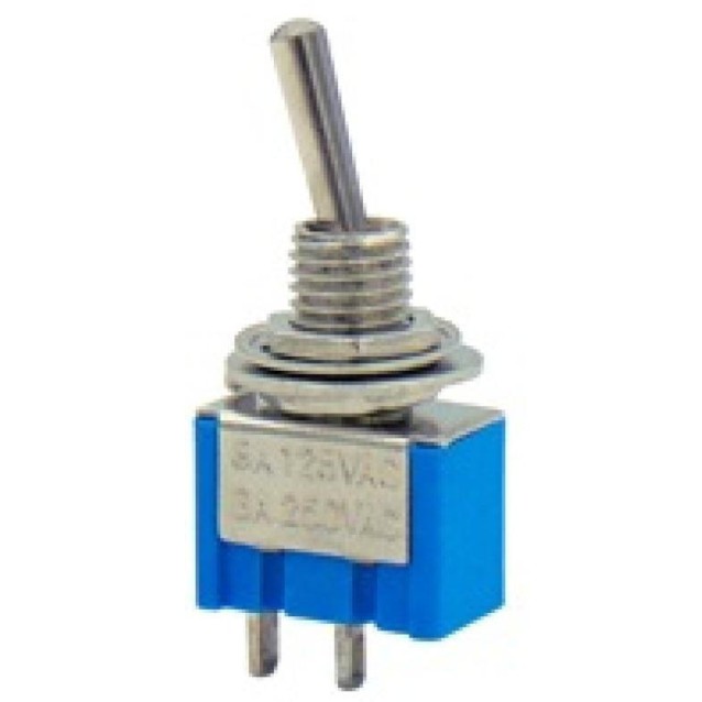 ΔΙΑΚΟΠΤΗΣ TOGGLE ON-OFF MINI ΜΟΝΟΠΟΛΙΚΟΣ 2P 3A/250V MTS-101-A1 LZ