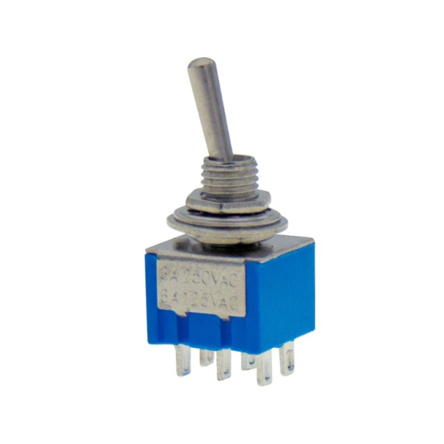 ΔΙΑΚΟΠΤΗΣ TOGGLE ON-OFF-ON MINI ΔΙΠΟΛΙΚΟΣ 6P 3A/250V MTS-203..