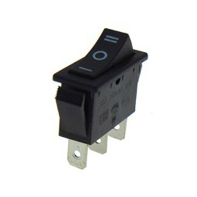 ΔΙΑΚΟΠΤΗΣ ROCKER ΜΕΣΑΙΟΣ 3P ON-OFF-ON 22A/250V ΜΑΥΡΟΣ R1130 HNO ΤΕΜΑΧΙΟ