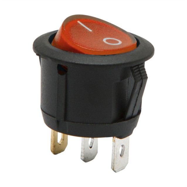 FL3-KCD1-101-3P/12V Διακόπτης rocker φωτιζόμενος ON-OFF 3P