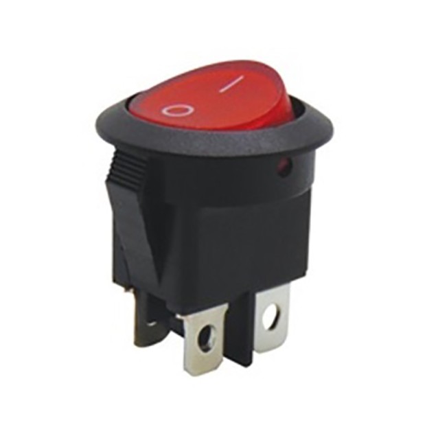 ΔΙΑΚΟΠΤΗΣ ROCKER Φ23 4P ΜΕ ΛΥΧΝΙΑ ON-OFF 16A/250V ΚΟΚΚΙΝΟΣ R..