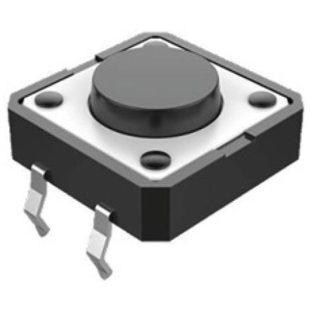 TACT SWITCH 12X12 4.30mm 180gF TVGP01 (1103ABF) JNF