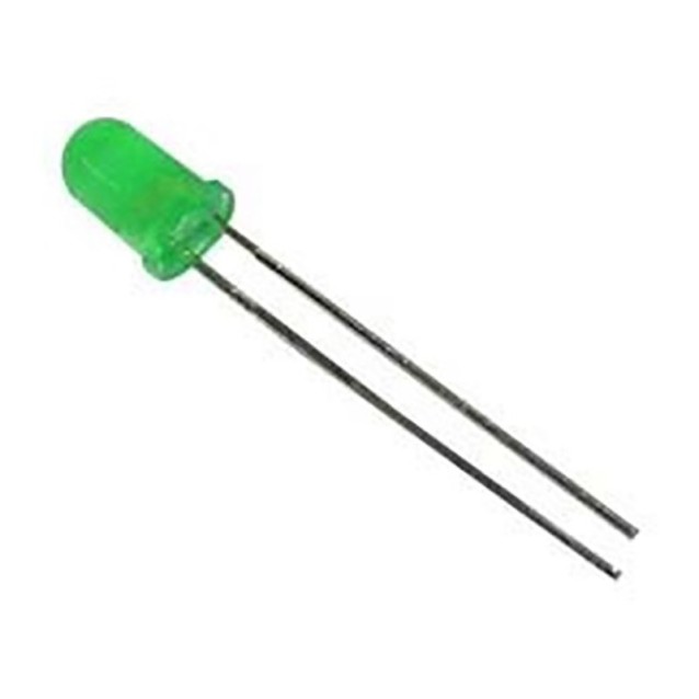 LED 5mm STANDARD ΠΡΑΣ. 70mcd 30° (T/P) 5013GD ROHS FOR