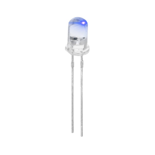 LED 5mm ΥΨΗΛΗΣ ΔΙΑΦ.ΜΠΛΕ 6000mcd 15° (B/P) 5013UBC ROHS FOR