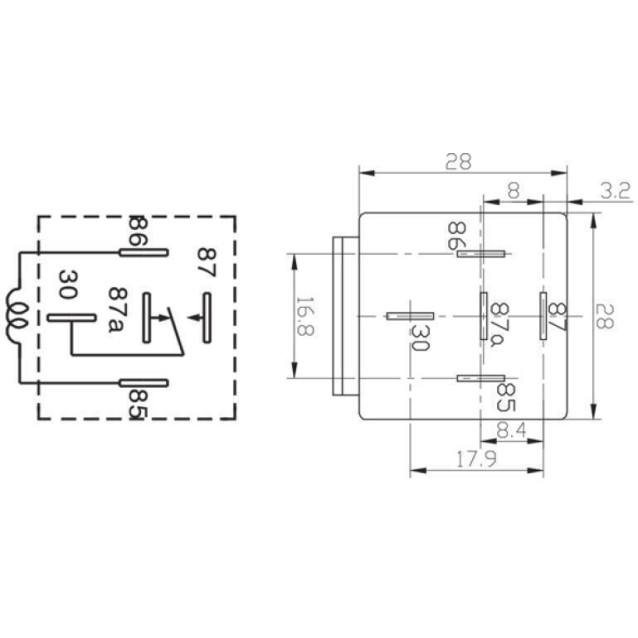 RELAY ΑΥΤΟΚΙΝΗΤΟΥ 24V DC 40A SARN-S-124DF 1C/O G/SAN