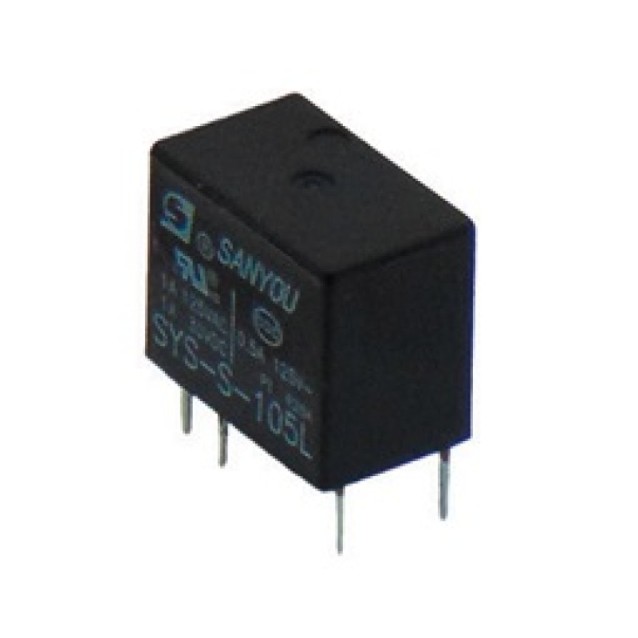 RELAY SUBMINIATURE 1P 5V DC 1A SYS-S-105L G/SAN