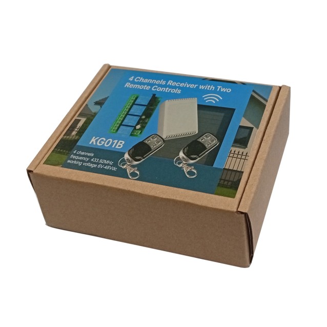 KG01B ΠΟΜΠΟΔΕΚΤΗΣ 4 ΚΑΝΑΛΙΩΝ 6 - 48VDC