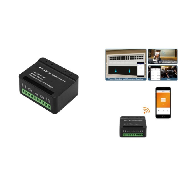 JJ-JS-SM18-03W Δέκτης RF & Wifi για τηλεχειρισμό γκαραζόπορτας 3καναλιών