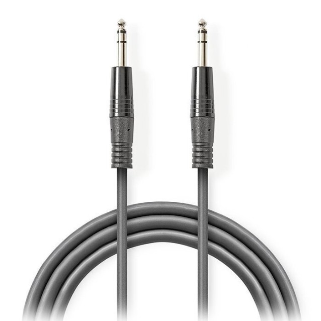 NEDIS COTH23020GY15 Καλώδιο ήχου stereo 6.35mm αρσ. - 6.35mm αρσ., 1.50m..