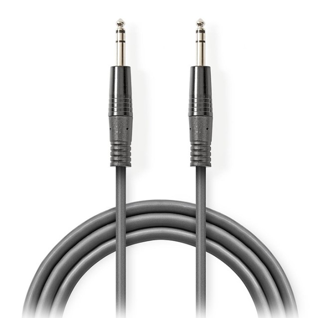 NEDIS COTH23020GY30 Καλώδιο ήχου stereo 6.35mm αρσ. - 6.35mm αρσ., 3.00m.
