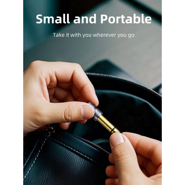 CABLETIME αντάπτορας ήχου 6.3mm σε 3.5mm CT-6M3F-AG, gold plated, γκρι