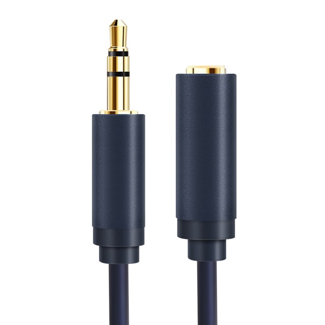 CABLETIME καλώδιο προέκτασης ήχου 3.5mm CT-AV302-H11G, gold plated, 15m, μπλε