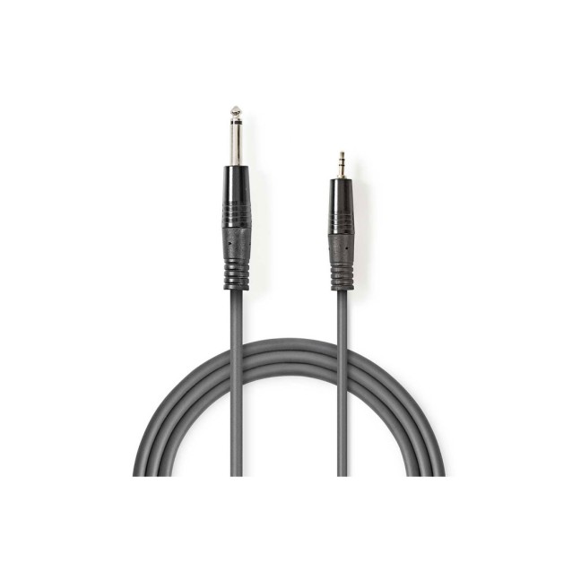 Kαλώδιο ήχου 6.35 mm αρσ.- 3.5 mm αρσ., 3.0m.NEDIS COTH23205GY30