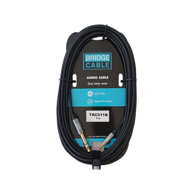 TAC011B ΚΑΛΩΔΙΟ 6,3mm STEREO - 3,5mm STEREO 5m