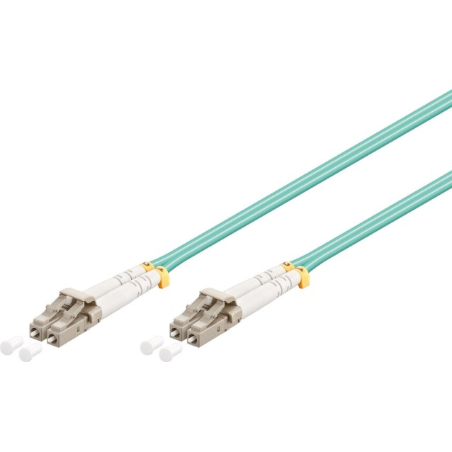 GOOBAY καλώδιο οπτικής ίνας LC-UPC 95752, Multimode OM3, 3m, τιρκουάζ