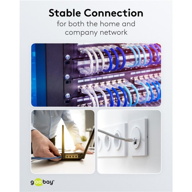 GOOBAY βύσμα RJ45 65941, CAT 6A UTP, tool-free, λευκό