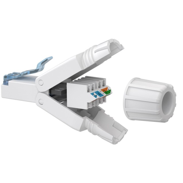 GOOBAY βύσμα RJ45 65941, CAT 6A UTP, tool-free, λευκό