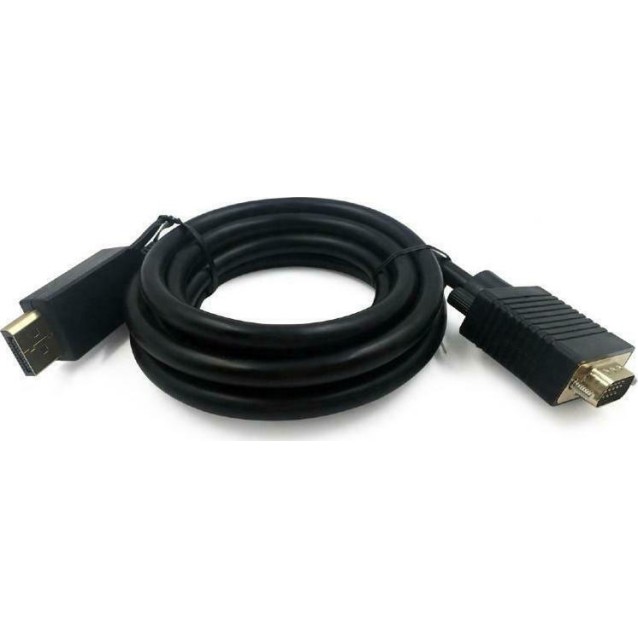 ΚΑΛΩΔΙΟ DISPLAYPORT TO VGA, 1.8m GM-DP-VGA