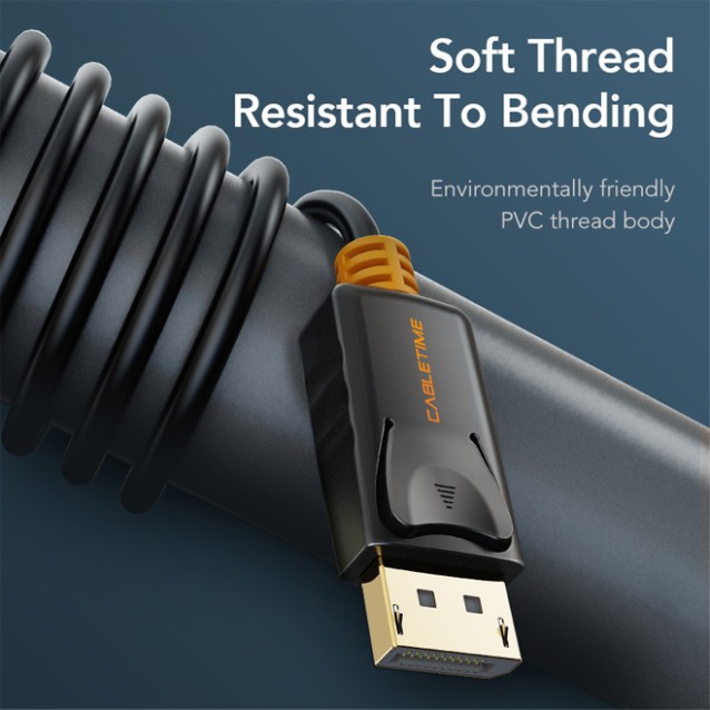 CABLETIME καλώδιο DisplayPort CT-AV585-01G, 4K/60Hz, 3m, μαύρο