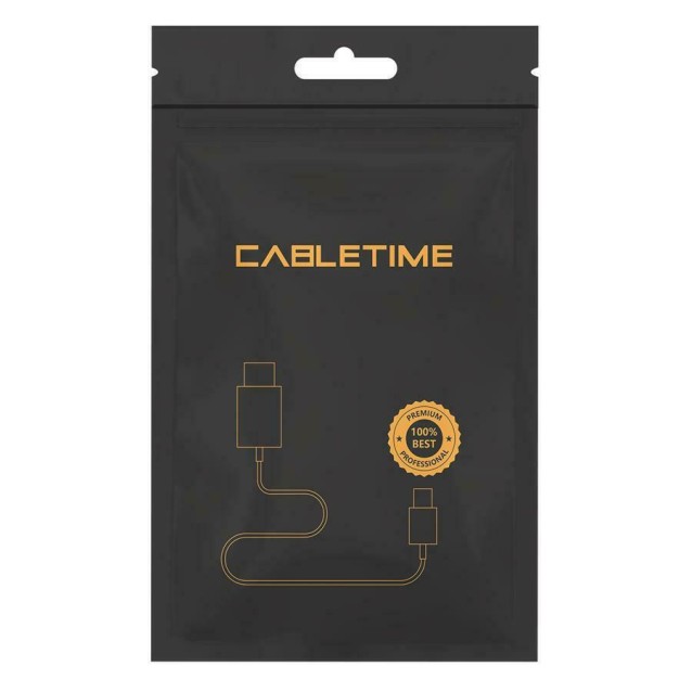CABLETIME καλώδιο mini DisplayPort σε HDMI CT-AV588-03G4K, 4K/30Hz, 1m, λευκό