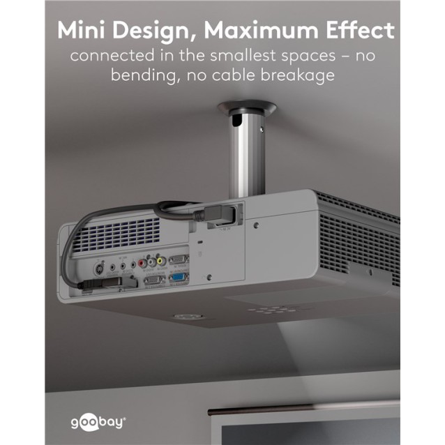 GOOBAY αντάπτορας DisplayPort 77131, 8K/144Hz, γωνιακός, μαύρος