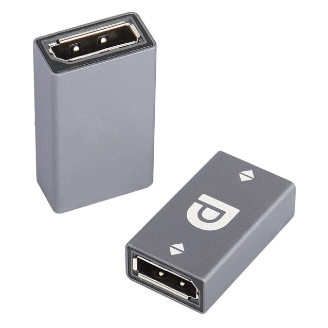 POWERTECH αντάπτορας DisplayPort PT-1643, 8K/60Hz, 32.4 Gbps, γκρι