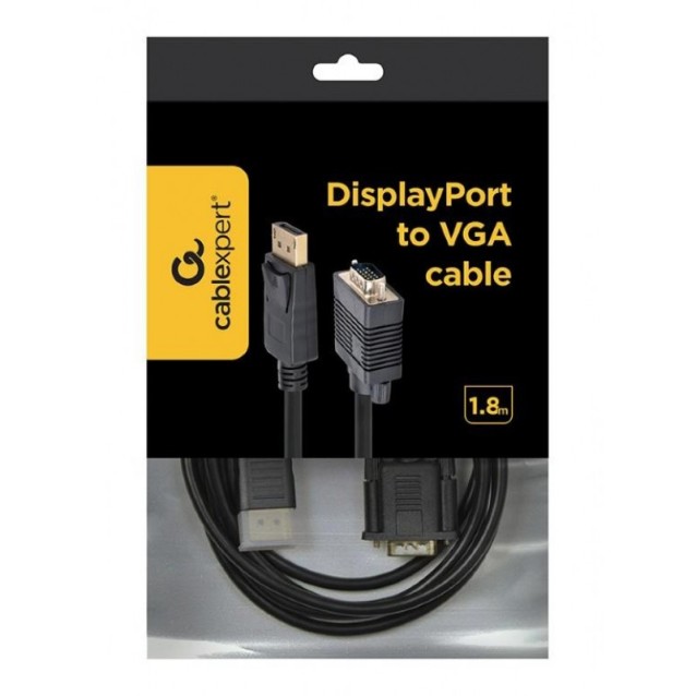ΚΑΛΩΔΙΟ DISPLAYPORT TO VGA, 1.8m GM-DP-VGA