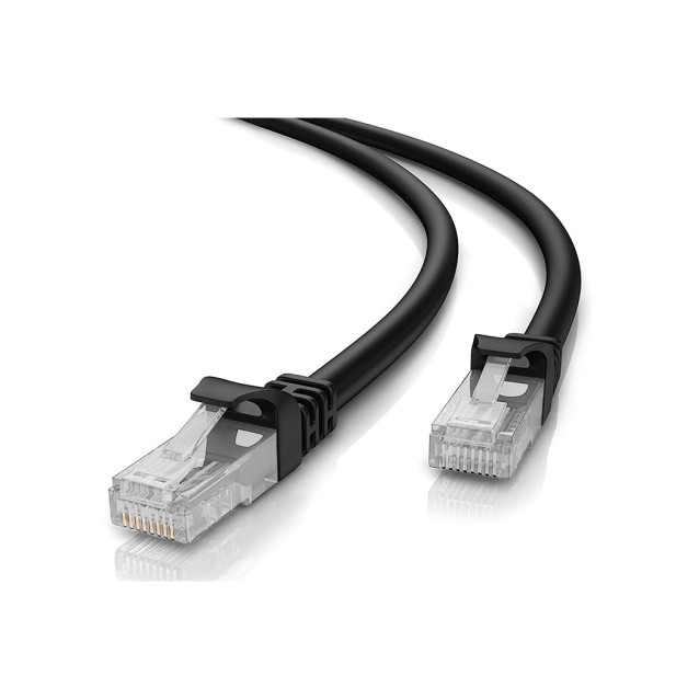 POWERTECH καλώδιο U/UTP Cat 5e CAB-N199, CCA 26AWG 0.4mm, 3m, μαύρο