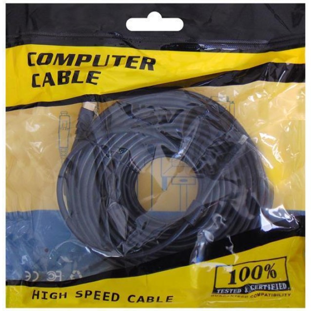 ΚΑΛΩΔΙΟ HDMI-HDMI 1.4V 30m CCS ΜΕ ΦΕΡΡΙΤΗ ΜΑΥΡΟ COLOR BAG OWI