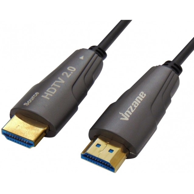 ΚΑΛΩΔΙΟ HDMI-HDMI 2.0V 25m ACTIVE OPTICAL ΜΕ ΦΙΣ ΑΛΟΥΜΙΝΙΟΥ ΓΚΡΙ ΜΕΤΑΛΛΙΚΟ REEL VZN