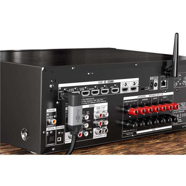 GOOBAY αντάπτορας HDMI θηλυκό σε αρσενικό 51727, 270°, 4K, μαύρος