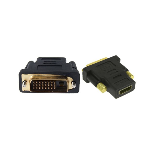 POWERTECH αντάπτορας HDMI θηλυκό σε DVI 24+1 αρσενικό ADA-H003, μαύρος
