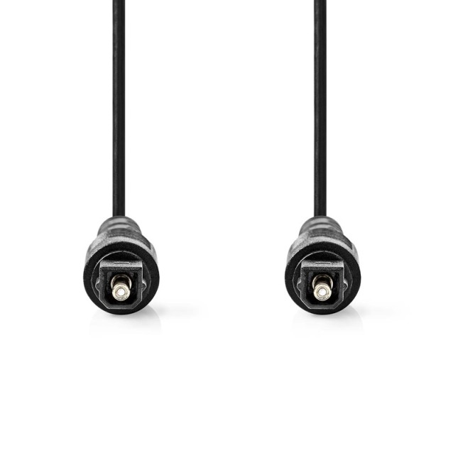 NEDIS CAGB25000BK10 Καλώδιο οπτικής ίνας, TosLink αρσ. - αρσ. 1.00m, σε μαύρο χρώμα.