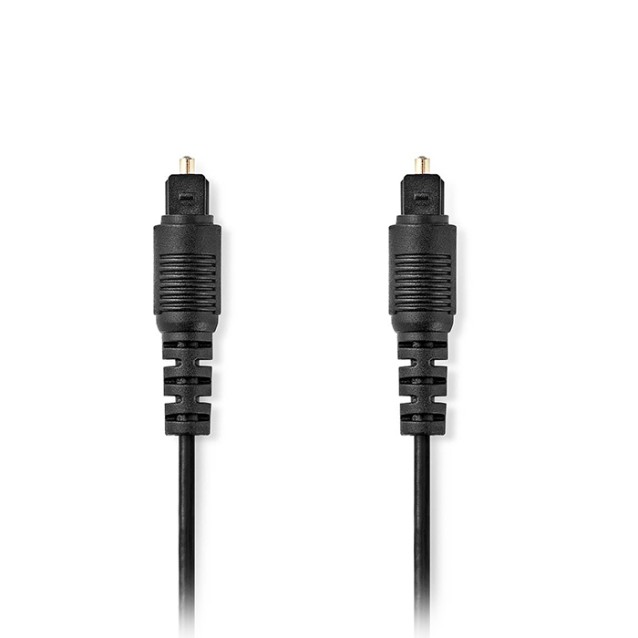 NEDIS CAGL25000BK50 Καλώδιο οπτικής ίνας, TosLink αρσ. - αρσ., 5.00m σε μαύρο χρώμα