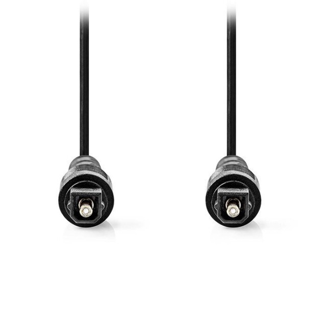 NEDIS CAGL25000BK100 Καλώδιο οπτικής ίνας, TosLink αρσ. - αρσ., 10.0m σε μαύρο χρώμα.