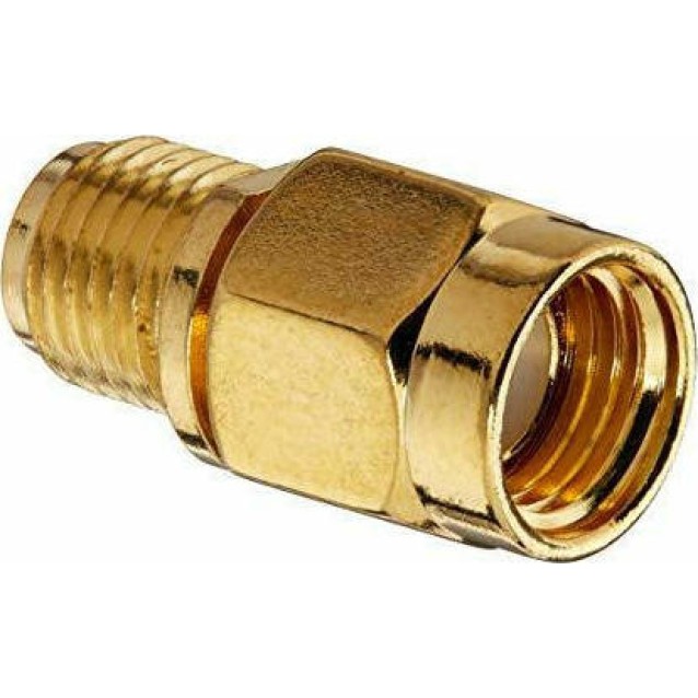 SMA ADAPTOR ΑΡΣΕΝΙΚΟ REVERSE ΣΕ SMA ΘΗΛΥΚΟ ΧΡΥΣΟ V7840SRP ULTIMAX