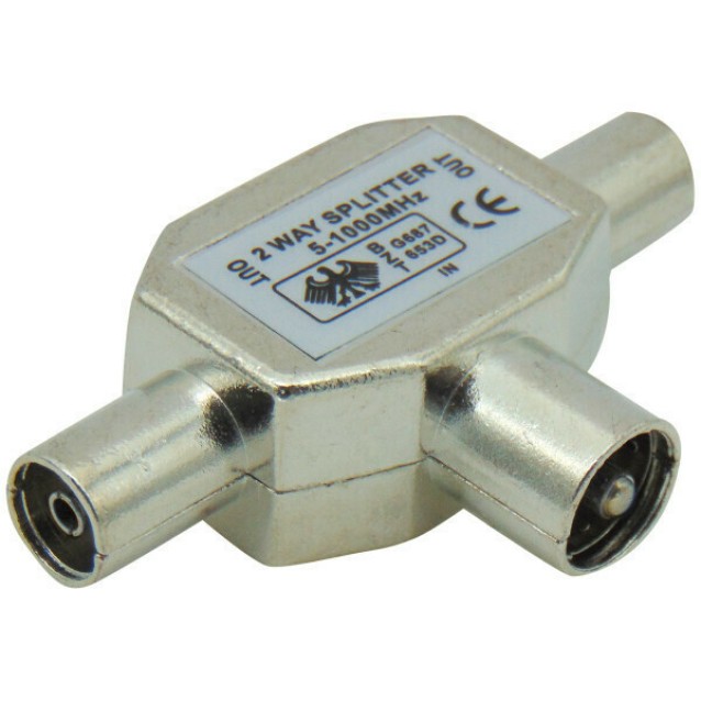 PAL ADAPTOR ΑΡΣΕΝΙΚΟ ΣΕ 2 PAL ΘΗΛΥΚΑ (T) ΜΕΤΑΛΛΙΚΟ TV065 LZ