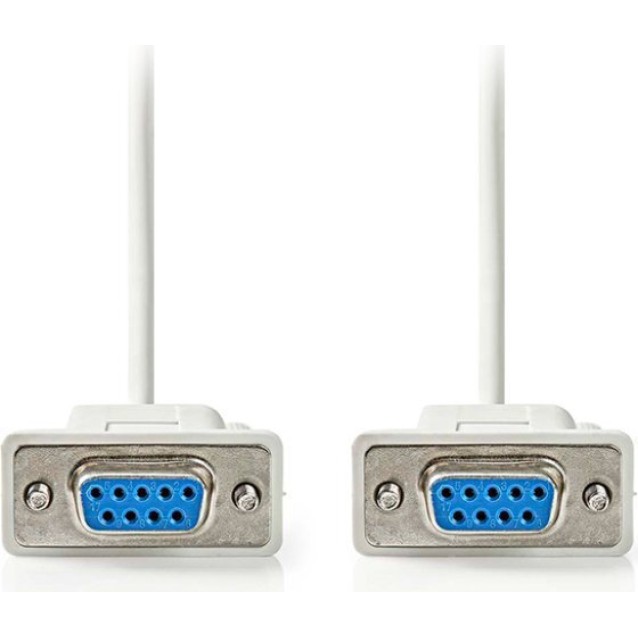 NEDIS CCGL52055IV20 Καλώδιο Null Modem, D-Sub 9 pin θηλ. - D-Sub 9 pin θηλ., 2.00m.