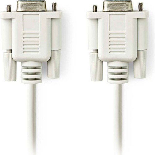 NEDIS CCGL52055IV20 Καλώδιο Null Modem, D-Sub 9 pin θηλ. - D-Sub 9 pin θηλ., 2.00m.