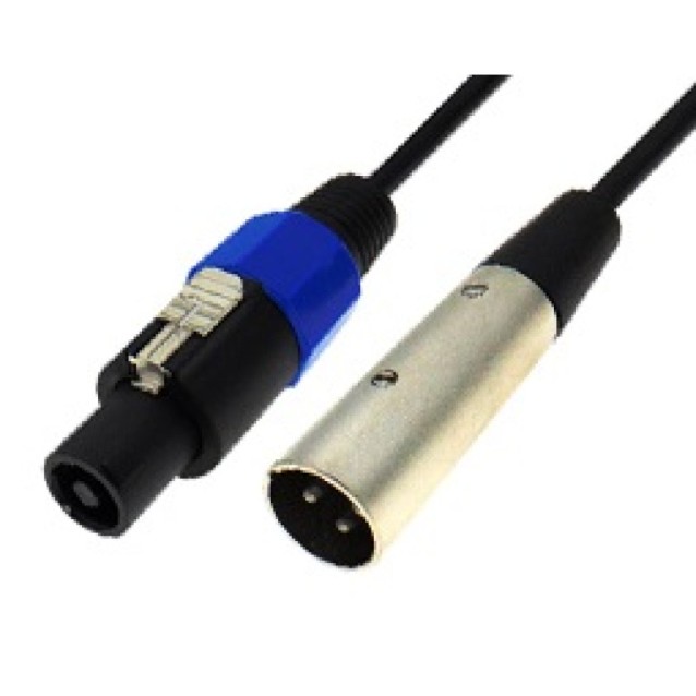 ΚΑΛΩΔΙΟ ΗΧΟΥ CANON 3P ΑΡΣΕΝΙΚΟ ΣΕ SPEAK-ON 4P ΑΡΣΕΝΙΚΟ 5m XC0080 BLS LZ