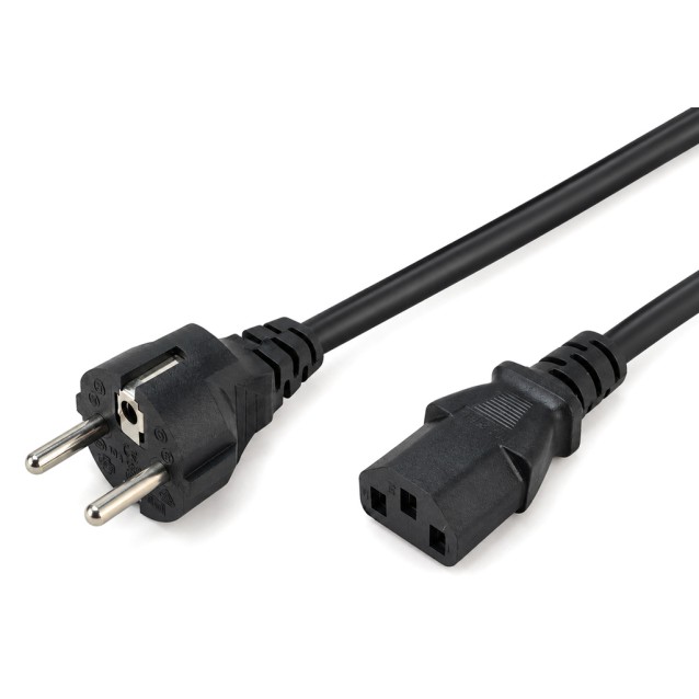 POWERTECH καλώδιο τροφοδοσίας CAB-P050, 3x 0.75mm², CCS, 1m, μαύρο