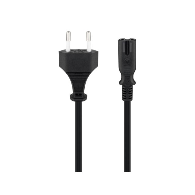 GOOBAY καλώδιο τροφοδοσίας Euro 95038, 2x 0.75mm², 3m, μαύρο