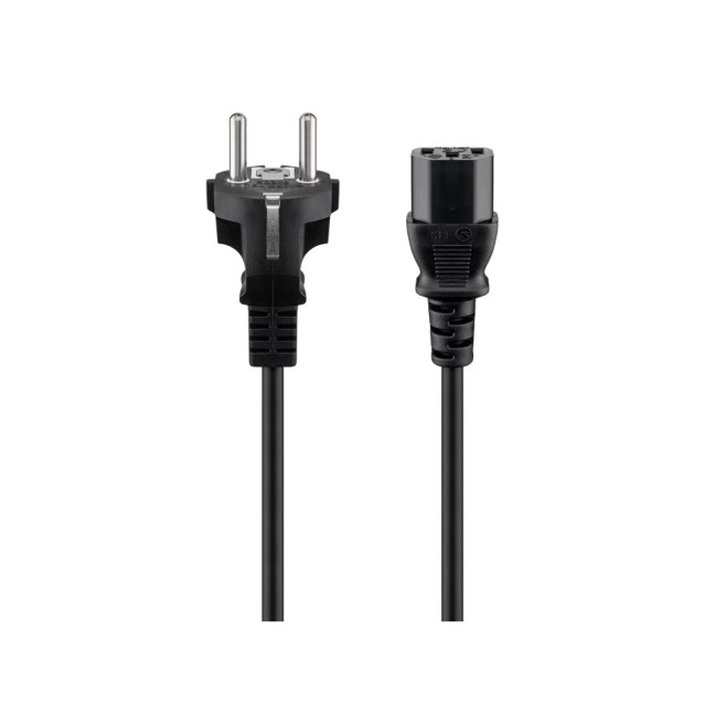 GOOBAY καλώδιο τροφοδοσίας 96036, 1mm², 3m, μαύρο