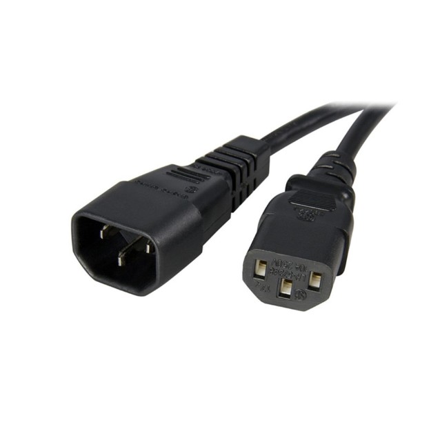 POWERTECH καλώδιο τροφοδοσίας προεκταση CAB-P004 3x 0.75mm², 1.5m, μαύρο