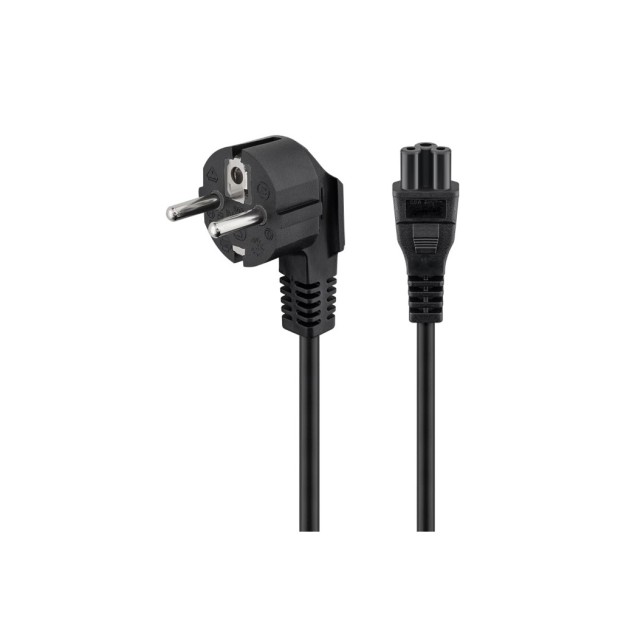 POWERTECH καλώδιο τροφοδοσίας CAB-P027, CCA, 3x 0.75mm, 1.5m, μαύρο