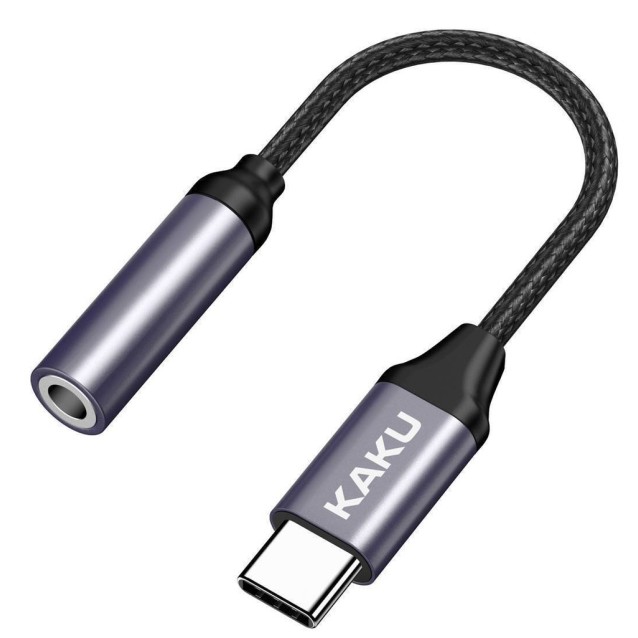 KAKUSIGA αντάπτορας USB-C σε 3.5mm KSC-428, γκρι