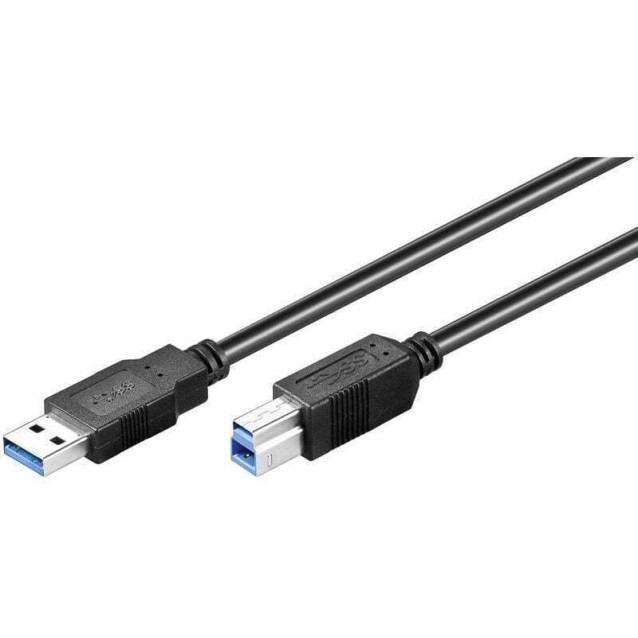 GOOBAY καλώδιο USB 3.0 σε USB Type B 95719, 1m, 5Gbps, μαύρο