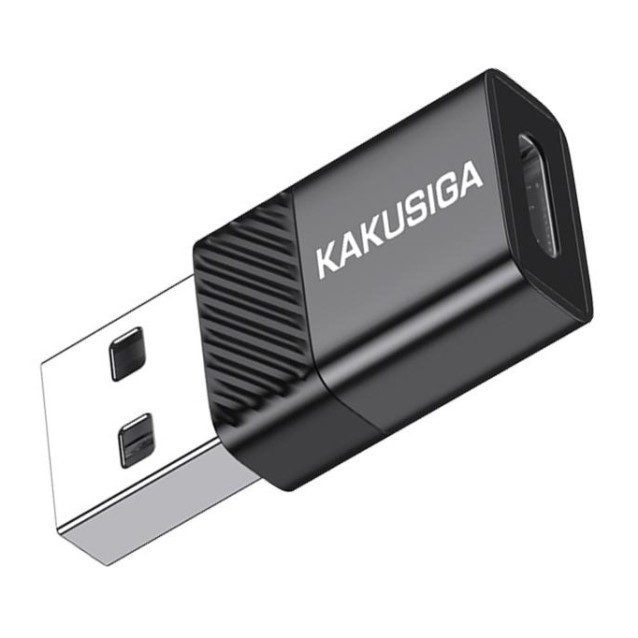 KAKUSIGA αντάπτορας USB-C σε USB KSC-1407, 480Mbps, 60W, μαύρος